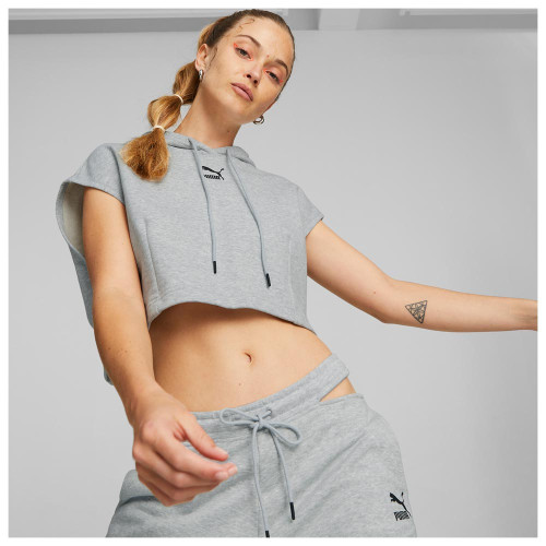 Puma Γυναικείο κοντομάνικο φούτερ Dare to Hooded Cropped Vest